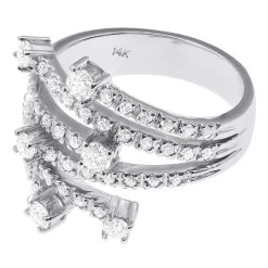 14K White Gold Right Hand Diamond Ring 0.94ct -Fashion Accessories Shop 14k gold right hand diamond ring 094ct p 29755 back white 1669662188