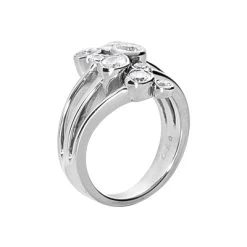 14K White Gold Right Hand Diamond Ring 1.10ct 8 14K White Gold Right Hand Diamond Ring 1.10ct -Fashion Accessories Shop 14k gold right hand diamond ring 110ct p 29746 back white