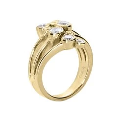 14K White Gold Right Hand Diamond Ring 1.10ct 9 14K White Gold Right Hand Diamond Ring 1.10ct -Fashion Accessories Shop 14k gold right hand diamond ring 110ct p 29746 back yellow