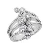 14K White Gold Right Hand Diamond Ring 1.10ct