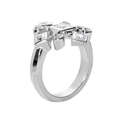 14K White Gold Right Hand Diamond Ring 1.20ct -Fashion Accessories Shop 14k gold right hand diamond ring 120ct p 29751 back white
