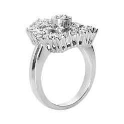 14K White Gold Right Hand Diamond Ring 1.25ct -Fashion Accessories Shop 14k gold right hand diamond ring 125ct p 29750 back white