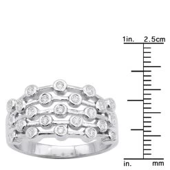 14K White Gold Right Hand Ladies Diamond Ring 0.46ct -Fashion Accessories Shop 14k gold right hand ladies diamond ring 046ct p 29824 rulerwh