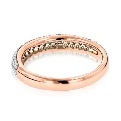 Thin 14K Rose Gold Round Cut Pave Diamond Band 0.75 Carat 11 Thin 14K Rose Gold Round Cut Pave Diamond Band 0.75 Carat -Fashion Accessories Shop 14k gold round cut pave diamond band 1 carat p 5746 backro
