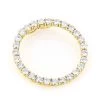 Round Diamond Circle Of Love Pendant 4.4ct 14K Yellow Gold