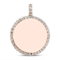 14K White Gold Round Diamond Circle Pendant 0.40ct -Fashion Accessories Shop 14k gold round diamond circle pendant 040ct p 27301 rose 20220426