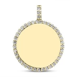 14K White Gold Round Diamond Circle Pendant 0.40ct -Fashion Accessories Shop 14k gold round diamond circle pendant 040ct p 27301 yellow 20220426