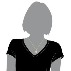 14K Yellow Gold Round Diamond Cluster Pendant For Women 0.88ct -Fashion Accessories Shop 14k gold round diamond cluster pendant for women 088ct bodye