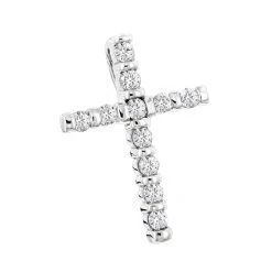 14K Yellow Gold Round Diamond Cross Pendant 0.33ct 14mm 8 14K Yellow Gold Round Diamond Cross Pendant 0.33ct 14mm -Fashion Accessories Shop 14k gold round diamond cross pendant 033ct p 26547 wh