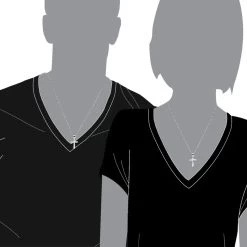 14K White Gold Round Diamond Cross Pendant 0.48ct 16 14K White Gold Round Diamond Cross Pendant 0.48ct -Fashion Accessories Shop 14k gold round diamond cross pendant 048ct p 26519 body white 20221011 20221027