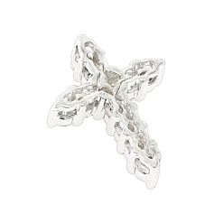 14K White Gold Round Diamond Cross Pendant For Men And Women 0.55ct -Fashion Accessories Shop 14k gold round diamond cross pendant 055ct p 26506 backwh