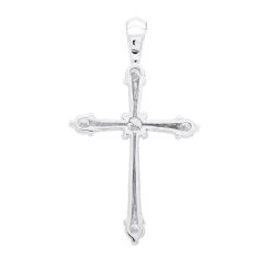 14K White Gold Round Diamond Cross Pendant 0.73ct -Fashion Accessories Shop 14k gold round diamond cross pendant 073ct p 26553 backwh