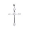 14K White Gold Round Diamond Cross Pendant 0.73ct -Fashion Accessories Shop 14k gold round diamond cross pendant 073ct p 26553 wh