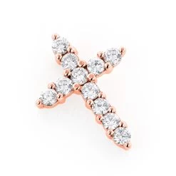 Small 14K White Gold Round Diamond Cross Pendant For Women 1 Carat 10 Small 14K White Gold Round Diamond Cross Pendant For Women 1 Carat -Fashion Accessories Shop 14k gold round diamond cross pendant 10ct p 6611 ro