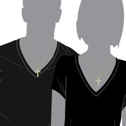 14K Yellow Gold Round Diamond Cross Pendant 1.32ct 24mm 16 14K Yellow Gold Round Diamond Cross Pendant 1.32ct 24mm -Fashion Accessories Shop 14k gold round diamond cross pendant 132ct p 26520 bodye