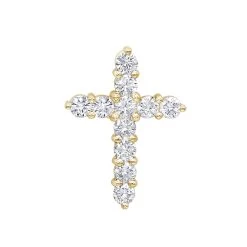 14K White Gold Round Diamond Cross Pendant 1.65ct -Fashion Accessories Shop 14k gold round diamond cross pendant 165ct p 26510 ye