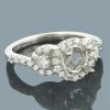 Halo 14K White Gold Round Diamond Engagement Ring Setting 0.75ct -Fashion Accessories Shop 14k gold round diamond engagement ring setting 075ct p 6730