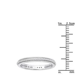 Thin 14K White Gold Round Diamond Eternity Band 0.38ct -Fashion Accessories Shop 14k gold round diamond eternity band 038ct p 24856 rulerwh