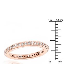 Thin 14K White Gold Round Diamond Eternity Band 0.46ct -Fashion Accessories Shop 14k gold round diamond eternity band 046ct p 24886 rulerro