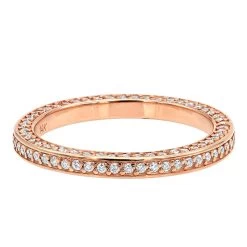 Thin 14K Yellow Gold Round Diamond Eternity Band For Women 3/4ct -Fashion Accessories Shop 14k gold round diamond eternity band 069ct p 24887 backro