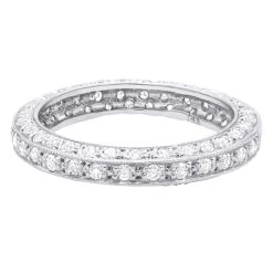 14K Yellow Gold Round Diamond Eternity Band 0.90ct -Fashion Accessories Shop 14k gold round diamond eternity band 090ct p 24910 back white