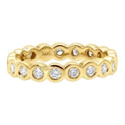 14K White Gold Round Diamond Eternity Band Bezel Set Diamonds 1.60ct -Fashion Accessories Shop 14k gold round diamond eternity band 160ct p 24839 backye