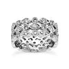 14K White Gold Round Diamond Eternity Band 1.68ct