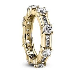 14K White Gold Round Diamond Eternity Band 1.89ct -Fashion Accessories Shop 14k gold round diamond eternity band 189ct p 24879 back yellow 20220426