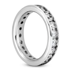 14K White Gold Round Diamond Eternity Band 2.20ct -Fashion Accessories Shop 14k gold round diamond eternity band 220ct p 24825 back white 20220426