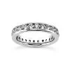 14K White Gold Round Diamond Eternity Band 2.20ct