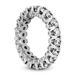 14K White Gold Round Diamond Eternity Band 3.20ct -Fashion Accessories Shop 14k gold round diamond eternity band 320ct p 24861 back white 20220426