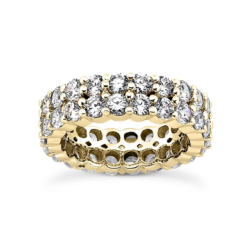 14K White Gold Round Diamond Eternity Band 4.40ct 4 14K White Gold Round Diamond Eternity Band 4.40ct - Image 2