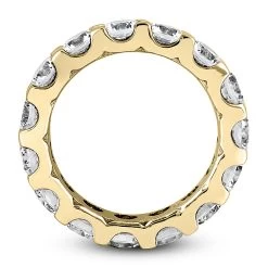 14K White Gold Round Diamond Eternity Band 4.50ct -Fashion Accessories Shop 14k gold round diamond eternity band 450ct p 24819 additional yellow