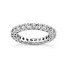 Thin 14K White Gold Round Diamond Eternity Band 5.60ct