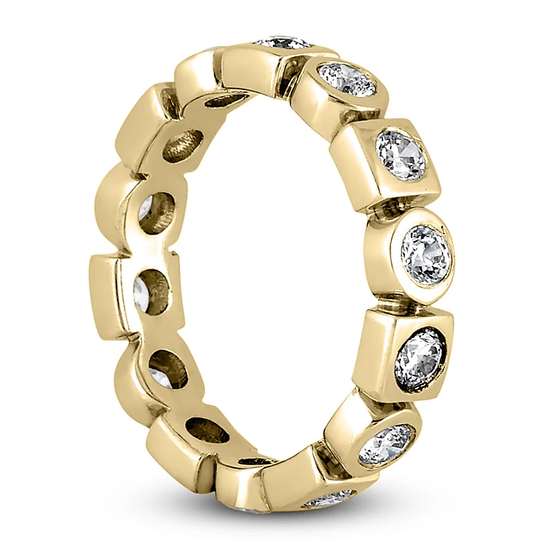 14K White Gold Round Diamond Eternity Ring 0.84ct 7 14K White Gold Round Diamond Eternity Ring 0.84ct - Image 5