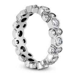 14K White Gold Round Diamond Eternity Ring 1.44ct -Fashion Accessories Shop 14k gold round diamond eternity ring 144ct p 24906 back white 20220426