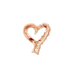 14K Yellow Gold Round Diamond Floating Heart Pendant 0.25ct -Fashion Accessories Shop 14k gold round diamond floating heart pendant 025ct p 27715 backro 20191215