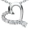 14K White Gold Round Diamond Floating Heart Pendant 0.75ct -Fashion Accessories Shop 14k gold round diamond floating heart pendant 075ct p 27716 white 20220426