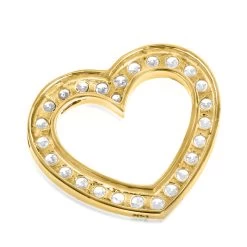 14K Yellow Gold Round Diamond Floating Heart Pendant 1.25ct -Fashion Accessories Shop 14k gold round diamond floating heart pendant 138ct p 5888 backye