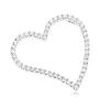 14K White Gold 1 Carat Round Diamond Floating Heart Pendant By Luxurman -Fashion Accessories Shop 14k gold round diamond floating heart pendant 1ct p 27699 wh