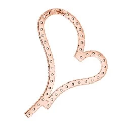 Large Open Hearts: 14K Rose Gold Round Diamond Floating Heart Pendant 4.84ct -Fashion Accessories Shop 14k gold round diamond floating heart pendant 484ct p 5886 backro