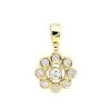 14K Yellow Gold Round Diamond Flower Pendant For Women 9 Stones 0.34ct -Fashion Accessories Shop 14k gold round diamond flower pendant 034ct p 27284 ye