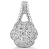 14K White Gold Round Diamond Flower Pendant 0.41ct -Fashion Accessories Shop 14k gold round diamond flower pendant 041ct p 27330 white 20220426