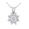 14K White Gold Round Diamond Flower Pendant 0.65ct -Fashion Accessories Shop 14k gold round diamond flower pendant 065ct p 27342 white 20220426