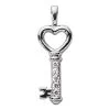 14K White Gold Round Diamond Heart Key Pendant 0.25ct 1 14K White Gold Round Diamond Heart Key Pendant 0.25ct -Fashion Accessories Shop 14k gold round diamond heart key pendant 025ct p 30617 white 20220420 20220426