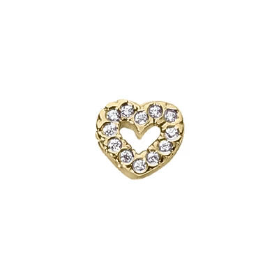 14K White Gold 0.24ct Diamond Small Heart Shape Pendant 4 14K White Gold 0.24ct Diamond Small Heart Shape Pendant - Image 2