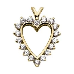 14K White Gold Round Diamond Heart Necklace 1.44ct -Fashion Accessories Shop 14k gold round diamond heart necklace 144ct p 27756 yellow 20220426