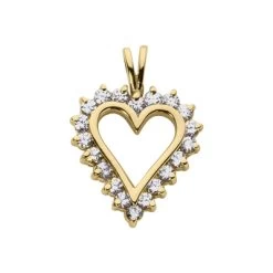 14K White Gold Round Diamond Heart Necklace 2ct -Fashion Accessories Shop 14k gold round diamond heart necklace 2ct p 27743 yellow 20220426