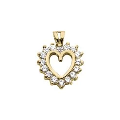 14K White Gold Round Diamonds Heart Pendant 0.48ct -Fashion Accessories Shop 14k gold round diamond heart pendant 048ct p 27787 yellow 20220426