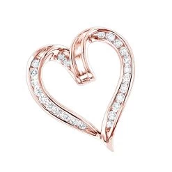 Round Diamonds Designer Heart Pendant 0.62ct 14K White Gold 10 Round Diamonds Designer Heart Pendant 0.62ct 14K White Gold -Fashion Accessories Shop 14k gold round diamond heart pendant 062ct p 27835 ro